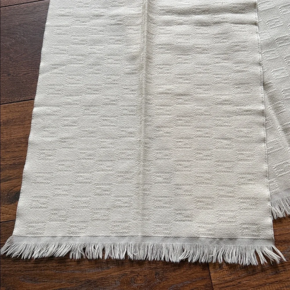 FENDI Wool Zucca Beige  Scarf - Picture 3 of 6